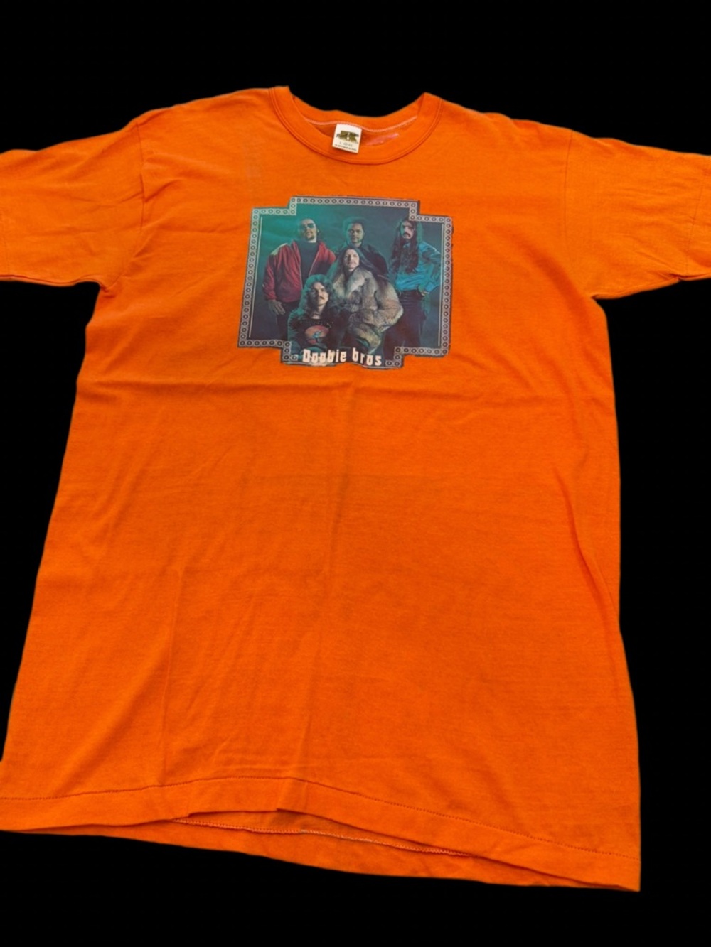 Womens 100% Cotton Russell Band T Shirt ft the Doobie brothers, size L like new! - Picture 2 of 12